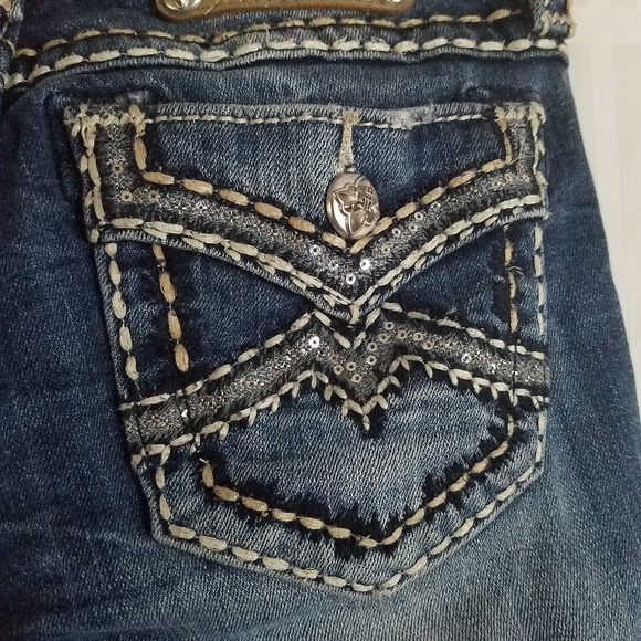 Miss Me Jeans Women Size 25 Capris Signature Cuffed - Picture 5 of 11